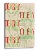 Una Alegre Navidad Tipográfica Escandinava - casa cartissi | Cuadro decorativo de Canvas Lab