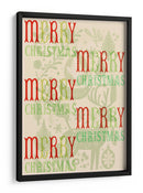 Una Alegre Navidad Tipográfica Escandinava - casa cartissi | Cuadro decorativo de Canvas Lab