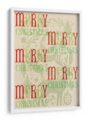 Una Alegre Navidad Tipográfica Escandinava - casa cartissi | Cuadro decorativo de Canvas Lab