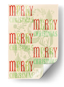 Una Alegre Navidad Tipográfica Escandinava - casa cartissi | Cuadro decorativo de Canvas Lab