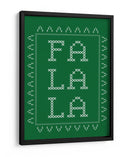 Fa La La - Punto de cruz - Verde - Jolly and Dash | Cuadro decorativo de Canvas Lab
