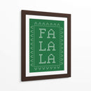 Fa La La - Punto de cruz - Verde - Jolly and Dash | Cuadro decorativo de Canvas Lab