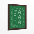 Fa La La - Punto de cruz - Verde - Jolly and Dash | Cuadro decorativo de Canvas Lab