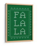 Fa La La - Punto de cruz - Verde - Jolly and Dash | Cuadro decorativo de Canvas Lab