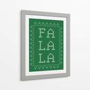 Fa La La - Punto de cruz - Verde - Jolly and Dash | Cuadro decorativo de Canvas Lab