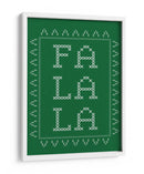 Fa La La - Punto de cruz - Verde - Jolly and Dash | Cuadro decorativo de Canvas Lab