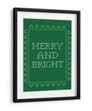 Alegre y Brillante - Punto de Cruz - Verde - Jolly and Dash | Cuadro decorativo de Canvas Lab