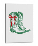 Botas Campestres de Navidad - Verdes - Jolly and Dash | Cuadro decorativo de Canvas Lab
