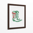 Botas Campestres de Navidad - Verdes - Jolly and Dash | Cuadro decorativo de Canvas Lab