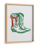 Botas Campestres de Navidad - Verdes - Jolly and Dash | Cuadro decorativo de Canvas Lab