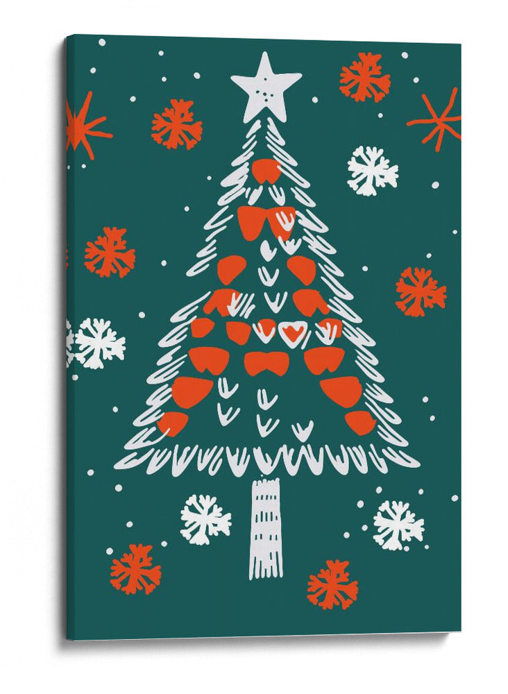 Árbol de Navidad festivo - casa cartissi | Cuadro decorativo de Canvas Lab
