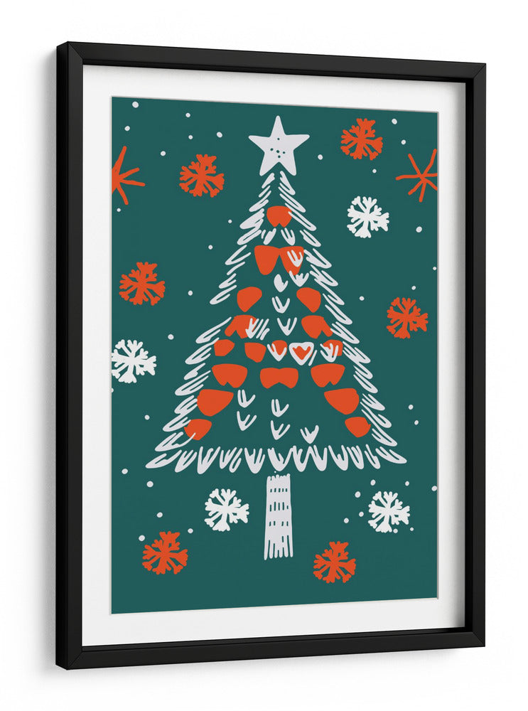 Árbol de Navidad festivo - casa cartissi | Cuadro decorativo de Canvas Lab