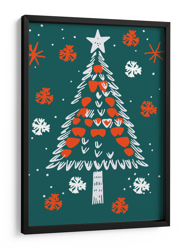 Árbol de Navidad festivo - casa cartissi | Cuadro decorativo de Canvas Lab