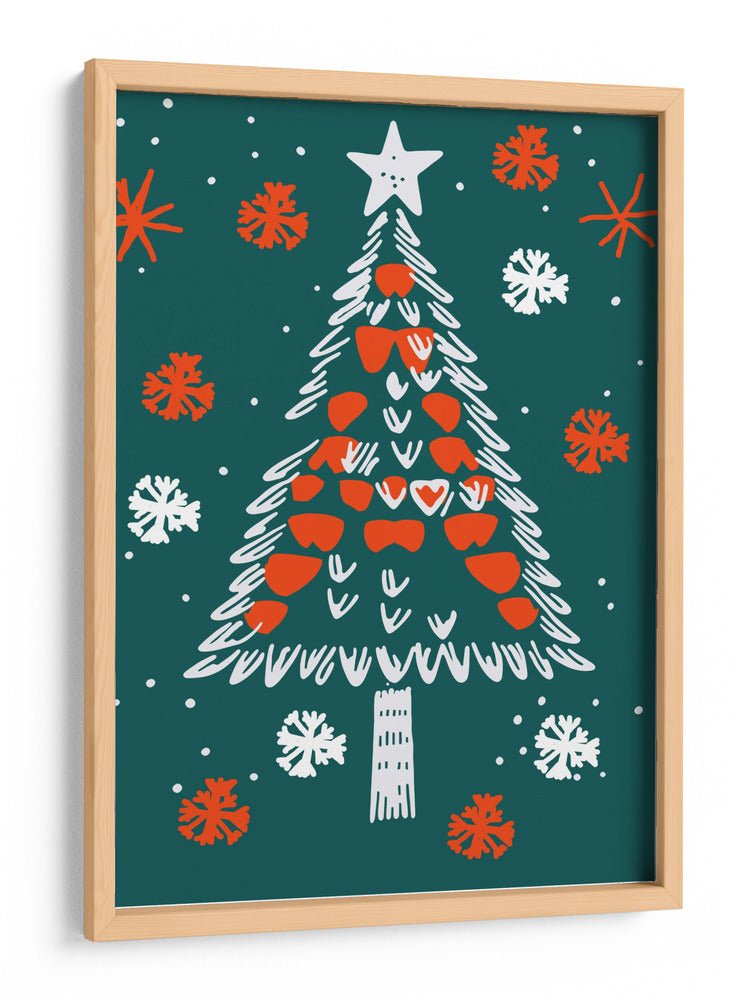 Árbol de Navidad festivo - casa cartissi | Cuadro decorativo de Canvas Lab