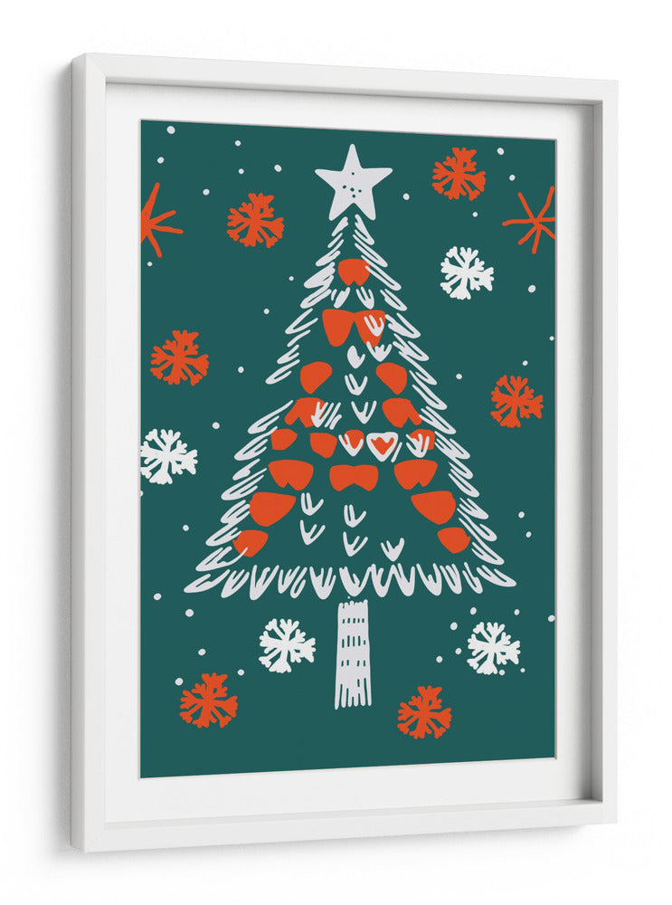 Árbol de Navidad festivo - casa cartissi | Cuadro decorativo de Canvas Lab