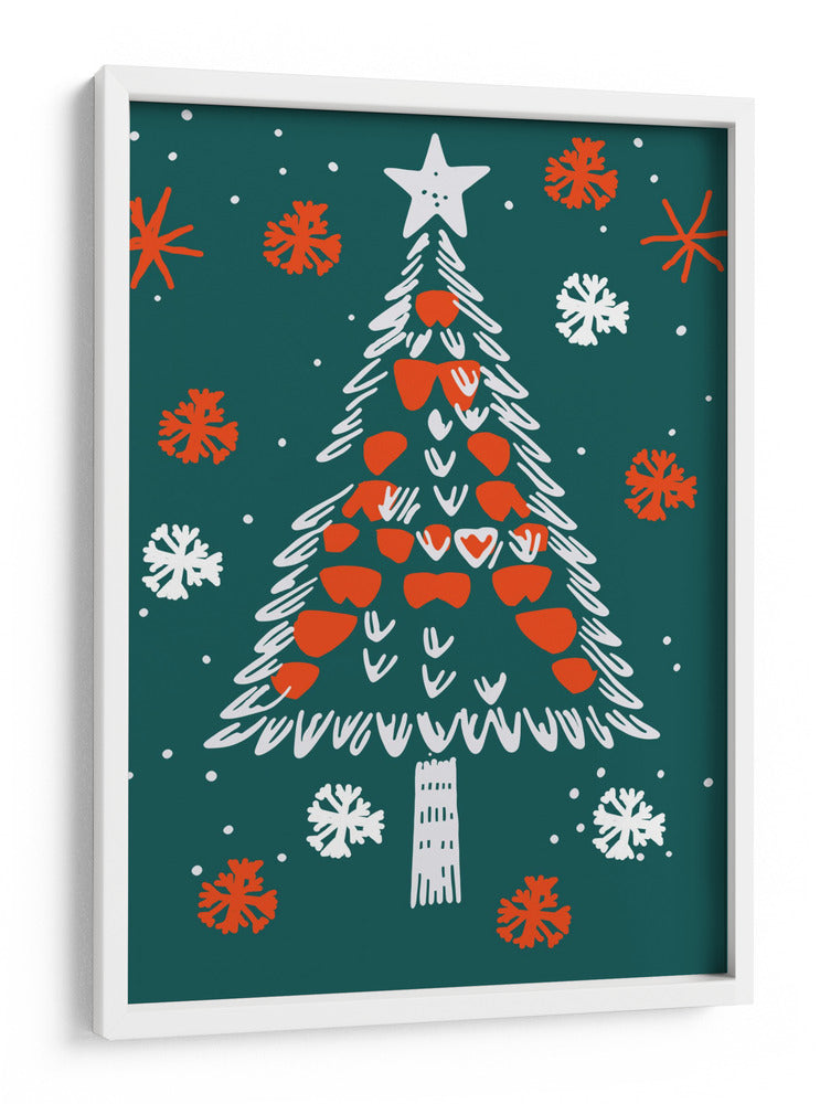 Árbol de Navidad festivo - casa cartissi | Cuadro decorativo de Canvas Lab
