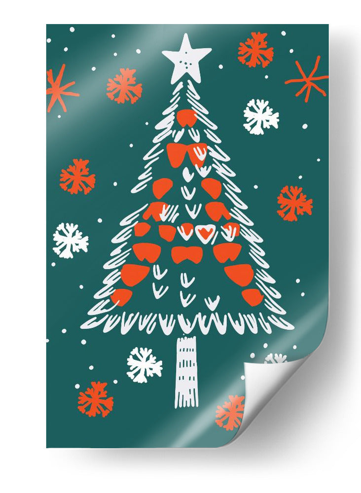 Árbol de Navidad festivo - casa cartissi | Cuadro decorativo de Canvas Lab