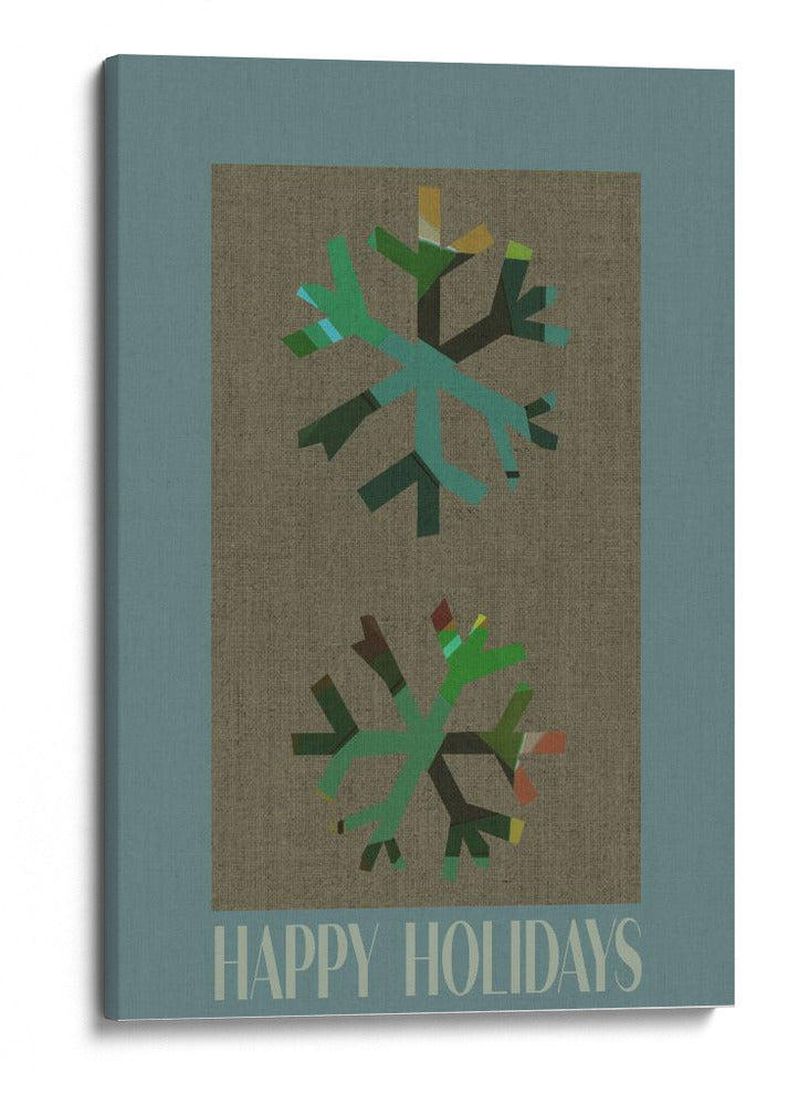 Saludos de Copos de Nieve de Invierno Abstractos - casa cartissi | Cuadro decorativo de Canvas Lab