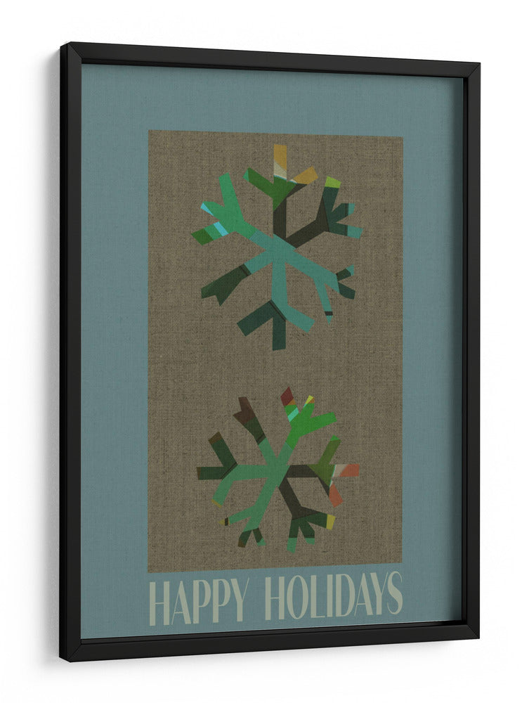 Saludos de Copos de Nieve de Invierno Abstractos - casa cartissi | Cuadro decorativo de Canvas Lab