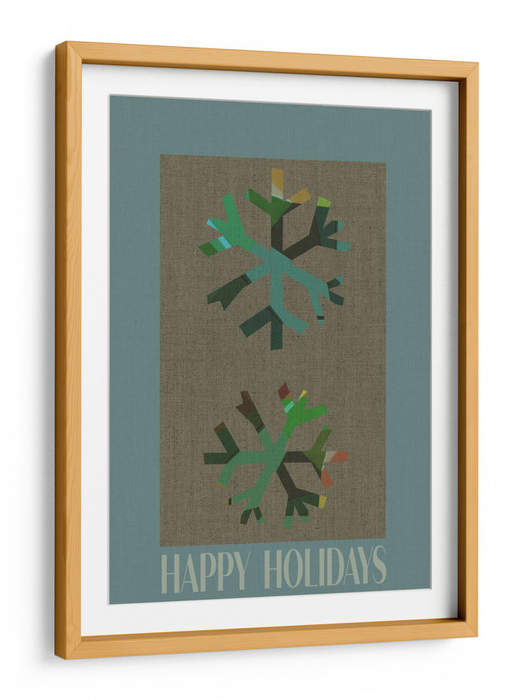 Saludos de Copos de Nieve de Invierno Abstractos - casa cartissi | Cuadro decorativo de Canvas Lab