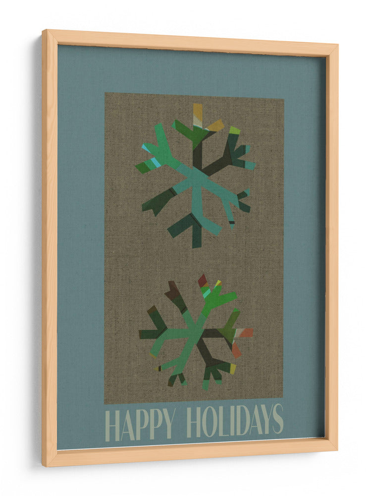 Saludos de Copos de Nieve de Invierno Abstractos - casa cartissi | Cuadro decorativo de Canvas Lab