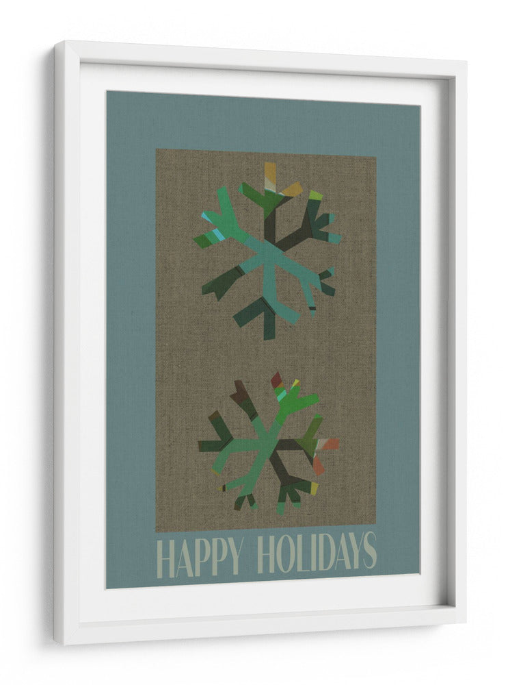 Saludos de Copos de Nieve de Invierno Abstractos - casa cartissi | Cuadro decorativo de Canvas Lab