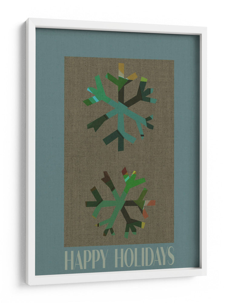 Saludos de Copos de Nieve de Invierno Abstractos - casa cartissi | Cuadro decorativo de Canvas Lab