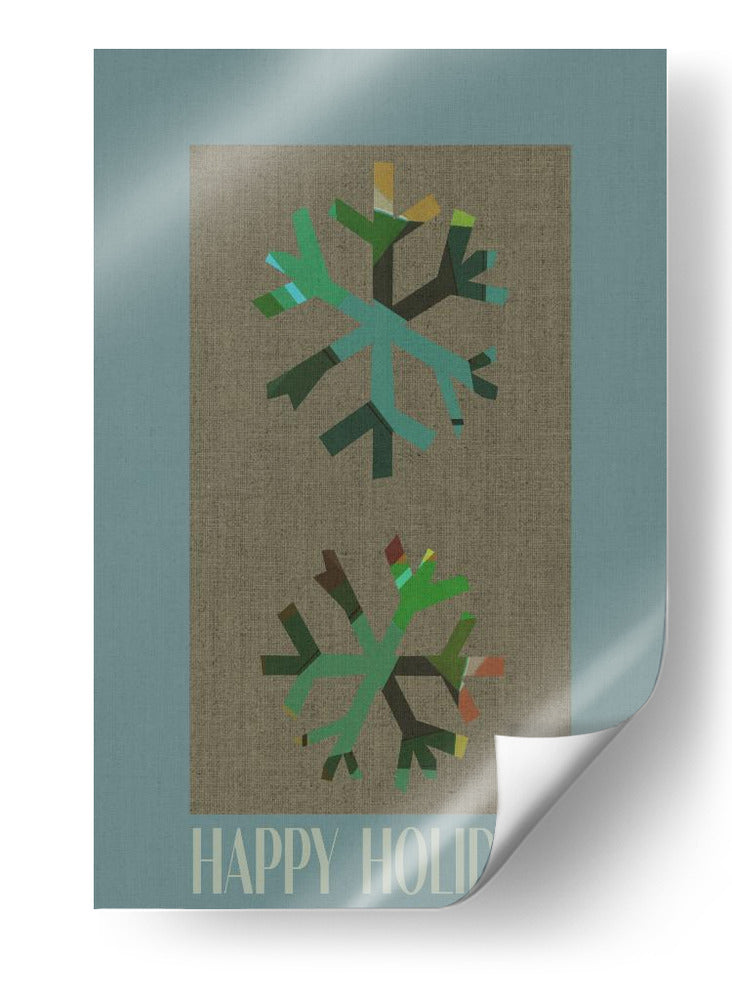 Saludos de Copos de Nieve de Invierno Abstractos - casa cartissi | Cuadro decorativo de Canvas Lab