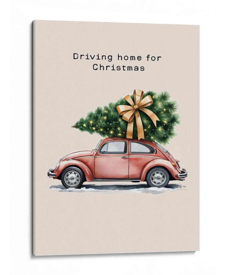 Conduciendo a casa para Navidad - Andreas Magnusson | Cuadro decorativo de Canvas Lab