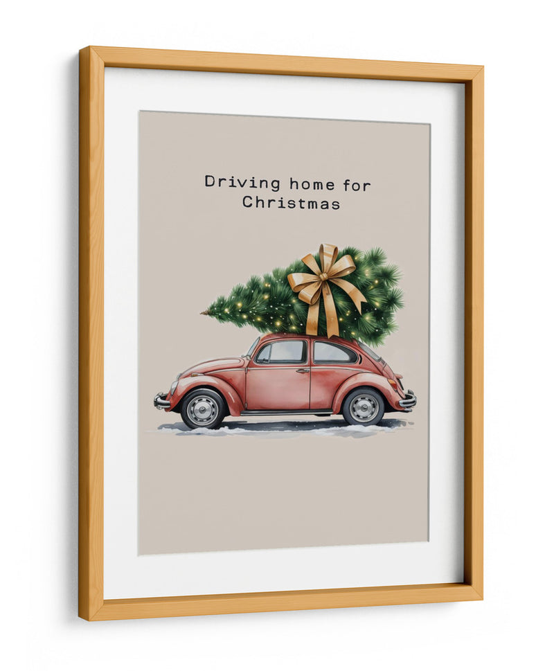 Conduciendo a casa para Navidad - Andreas Magnusson | Cuadro decorativo de Canvas Lab