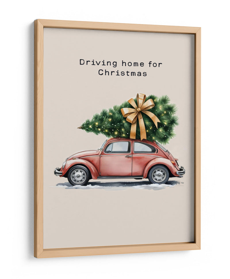 Conduciendo a casa para Navidad - Andreas Magnusson | Cuadro decorativo de Canvas Lab