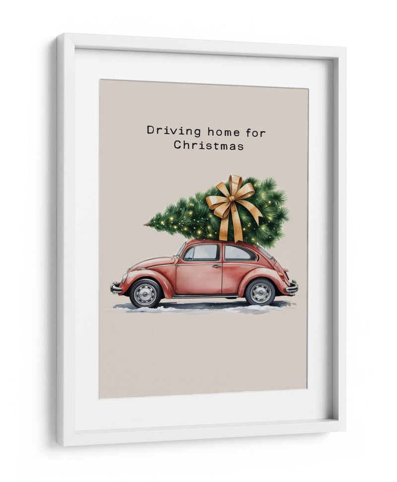 Conduciendo a casa para Navidad - Andreas Magnusson | Cuadro decorativo de Canvas Lab