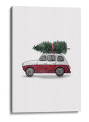 Juniqe Coche de Navidad Rojo - Karen Menzenbach | Cuadro decorativo de Canvas Lab