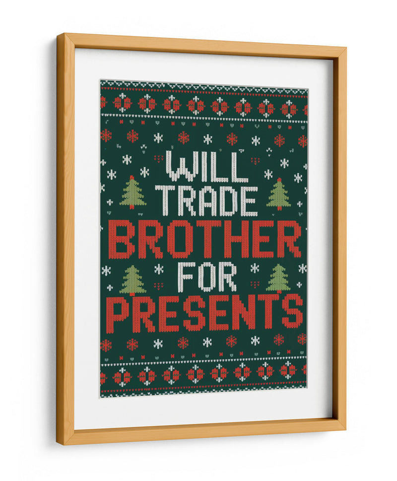 Cambiaría Hermano por Regalos - Andreas Magnusson | Cuadro decorativo de Canvas Lab