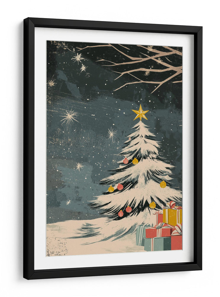 Árbol de Navidad de Revista Retro - Fluidys Studio | Cuadro decorativo de Canvas Lab