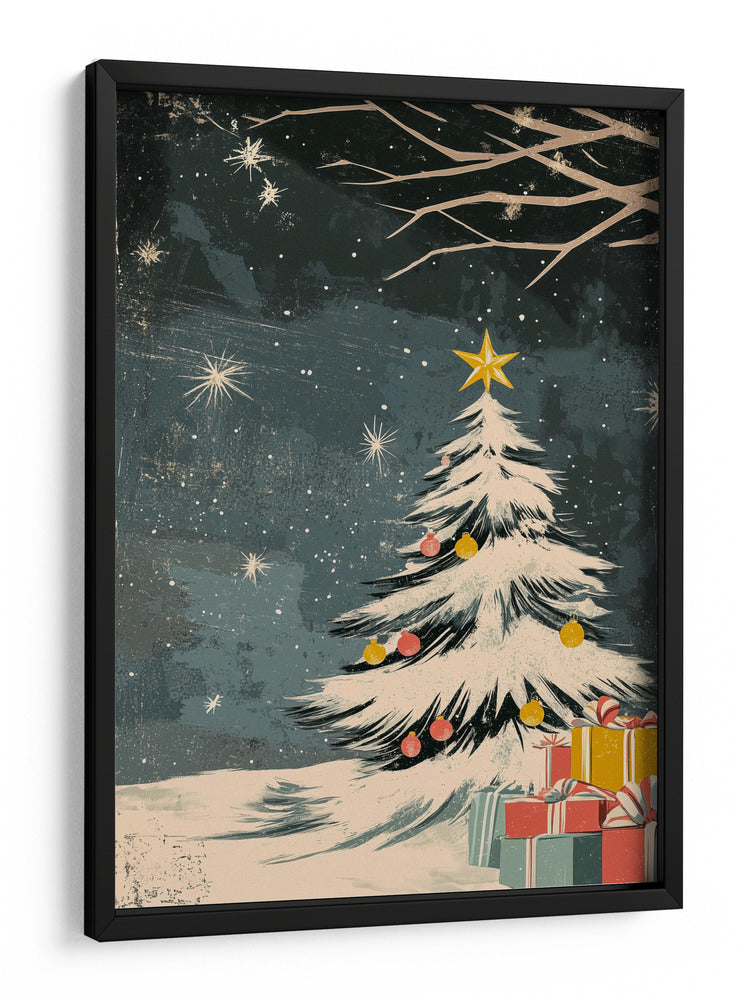 Árbol de Navidad de Revista Retro - Fluidys Studio | Cuadro decorativo de Canvas Lab
