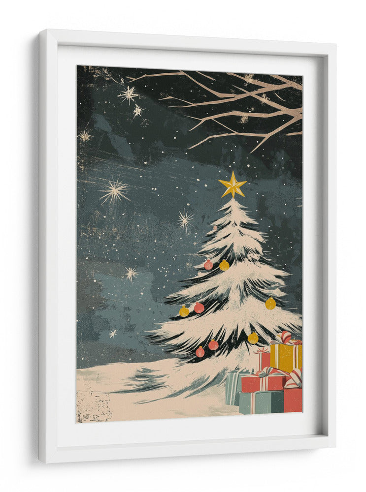 Árbol de Navidad de Revista Retro - Fluidys Studio | Cuadro decorativo de Canvas Lab