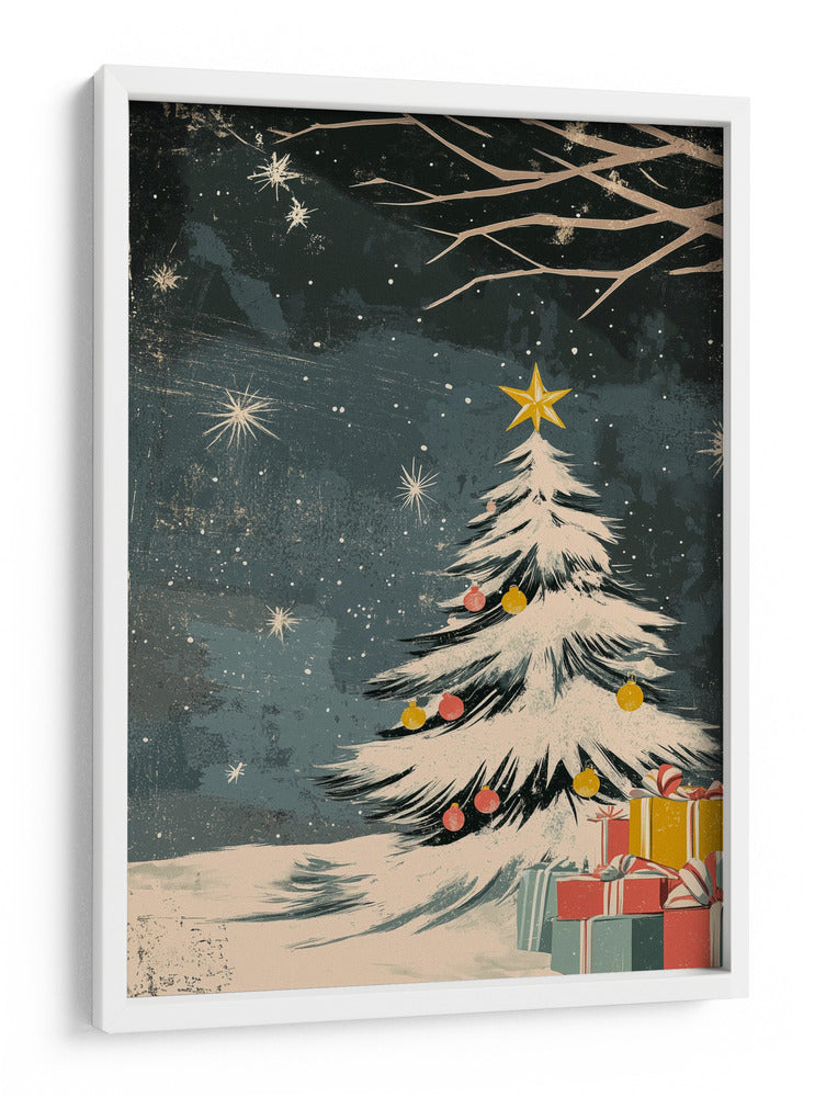 Árbol de Navidad de Revista Retro - Fluidys Studio | Cuadro decorativo de Canvas Lab