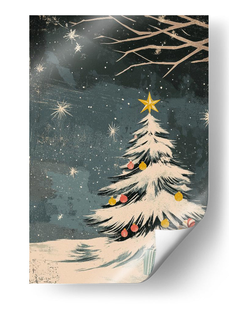 Árbol de Navidad de Revista Retro - Fluidys Studio | Cuadro decorativo de Canvas Lab