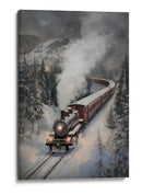 Tren de vapor nevado - Melloi Art Prints | Cuadro decorativo de Canvas Lab