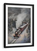 Tren de vapor nevado - Melloi Art Prints | Cuadro decorativo de Canvas Lab