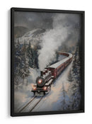 Tren de vapor nevado - Melloi Art Prints | Cuadro decorativo de Canvas Lab