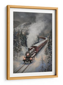 Tren de vapor nevado - Melloi Art Prints | Cuadro decorativo de Canvas Lab
