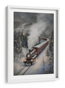 Tren de vapor nevado - Melloi Art Prints | Cuadro decorativo de Canvas Lab