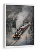 Tren de vapor nevado - Melloi Art Prints | Cuadro decorativo de Canvas Lab