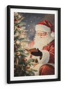 Santa Leyendo II - Melloi Art Prints | Cuadro decorativo de Canvas Lab