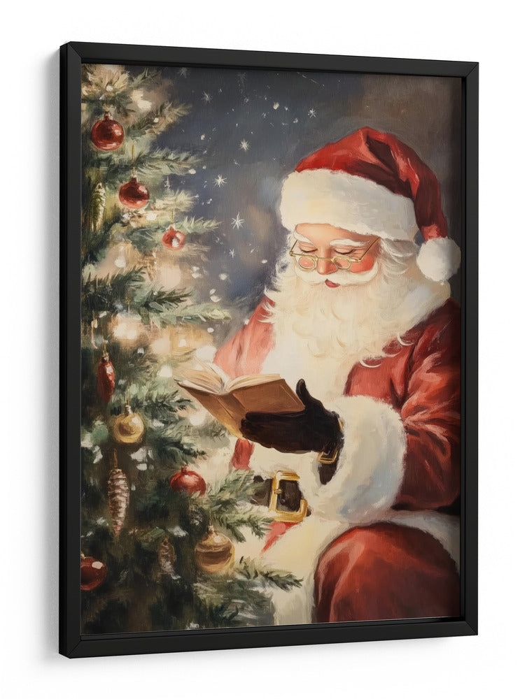 Santa Leyendo II - Melloi Art Prints | Cuadro decorativo de Canvas Lab