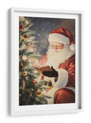 Santa Leyendo II - Melloi Art Prints | Cuadro decorativo de Canvas Lab