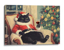 Gato Navideño Relajado - Melloi Art Prints | Cuadro decorativo de Canvas Lab