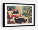 Gato Navideño Relajado - Melloi Art Prints | Cuadro decorativo de Canvas Lab